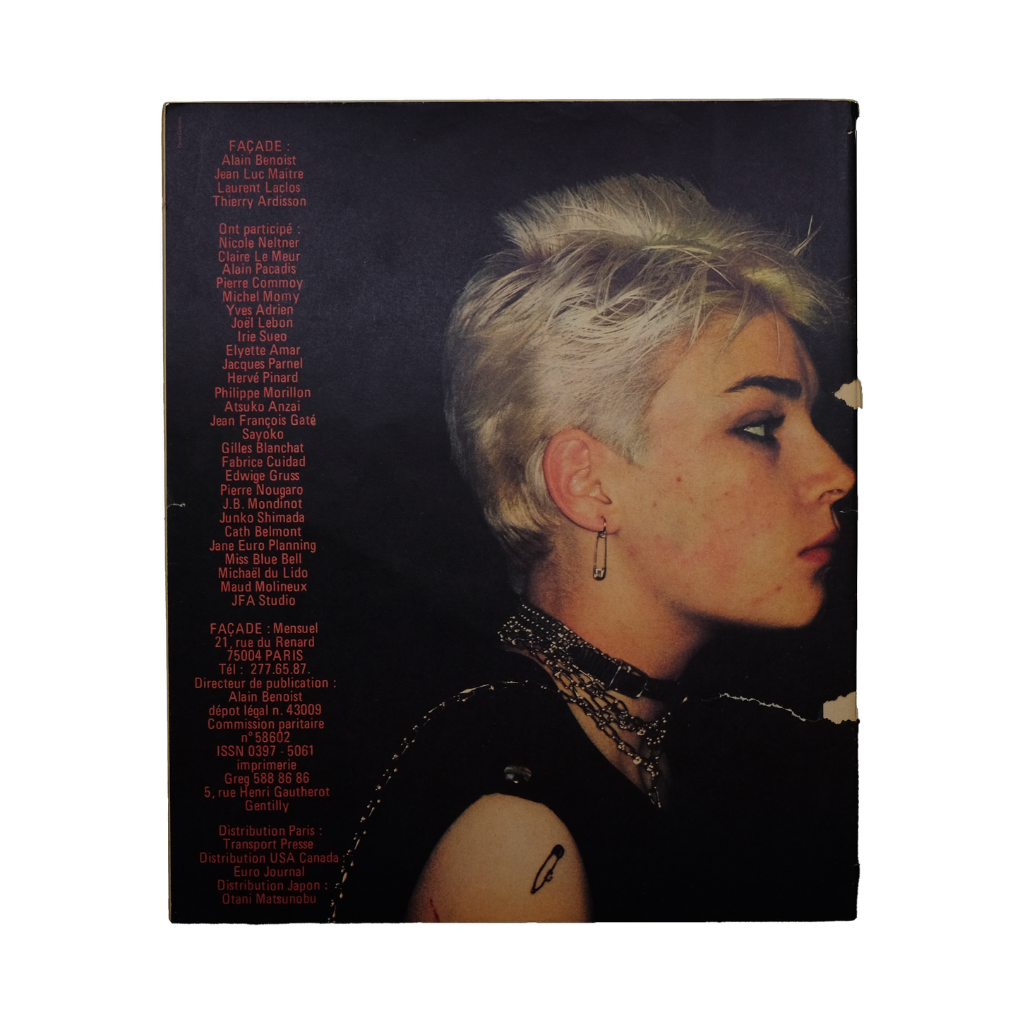 Bleu Minuit club. - Façade magazine n°4  - Andy Warhol & Edwige Belmore 