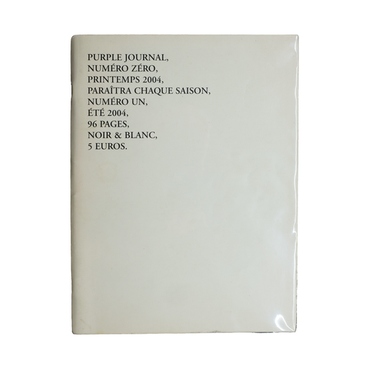 Bleu Minuit club. - Purple Journal - Numéro 0 - Printemps 2004