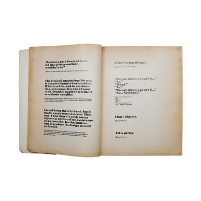 Andy Warhol
Catalogue d'exposition Moderna Museet
1970