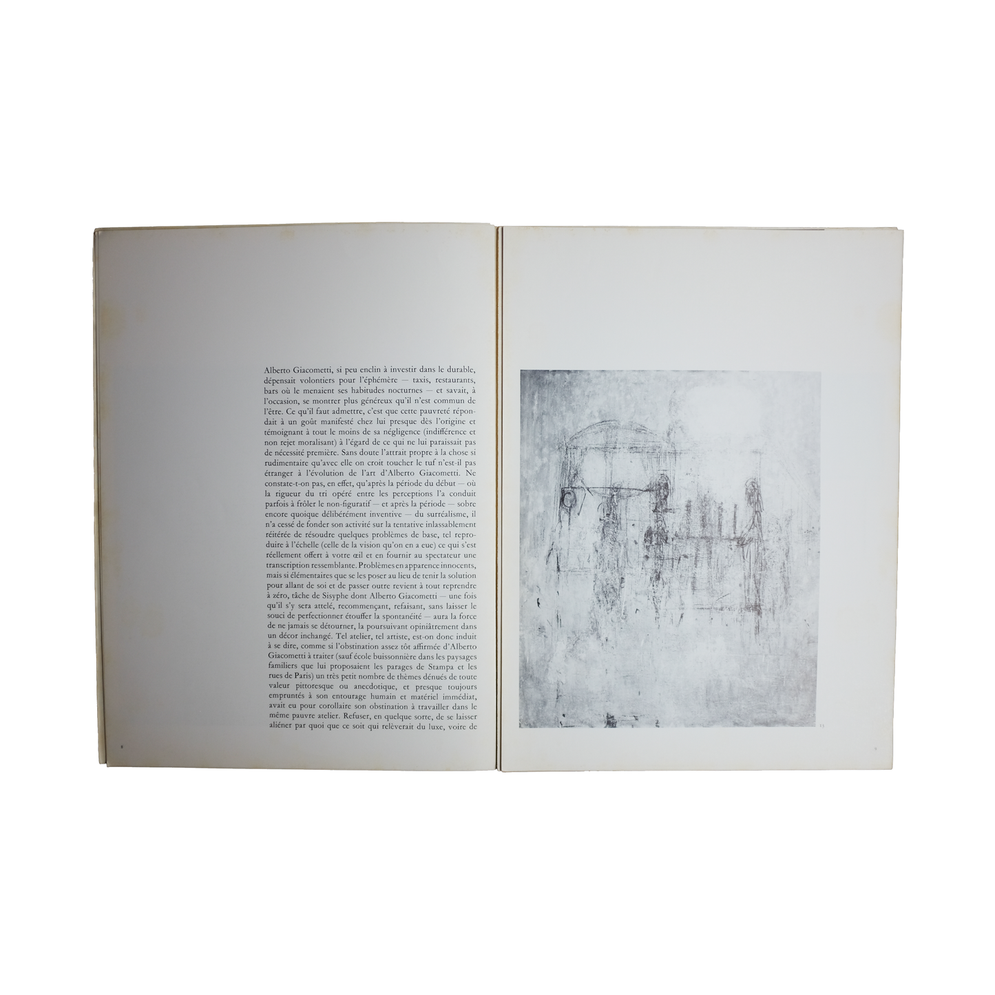 Bleu Minuit club. - Derriere le miroir (N°233) - Alberto Giacometti