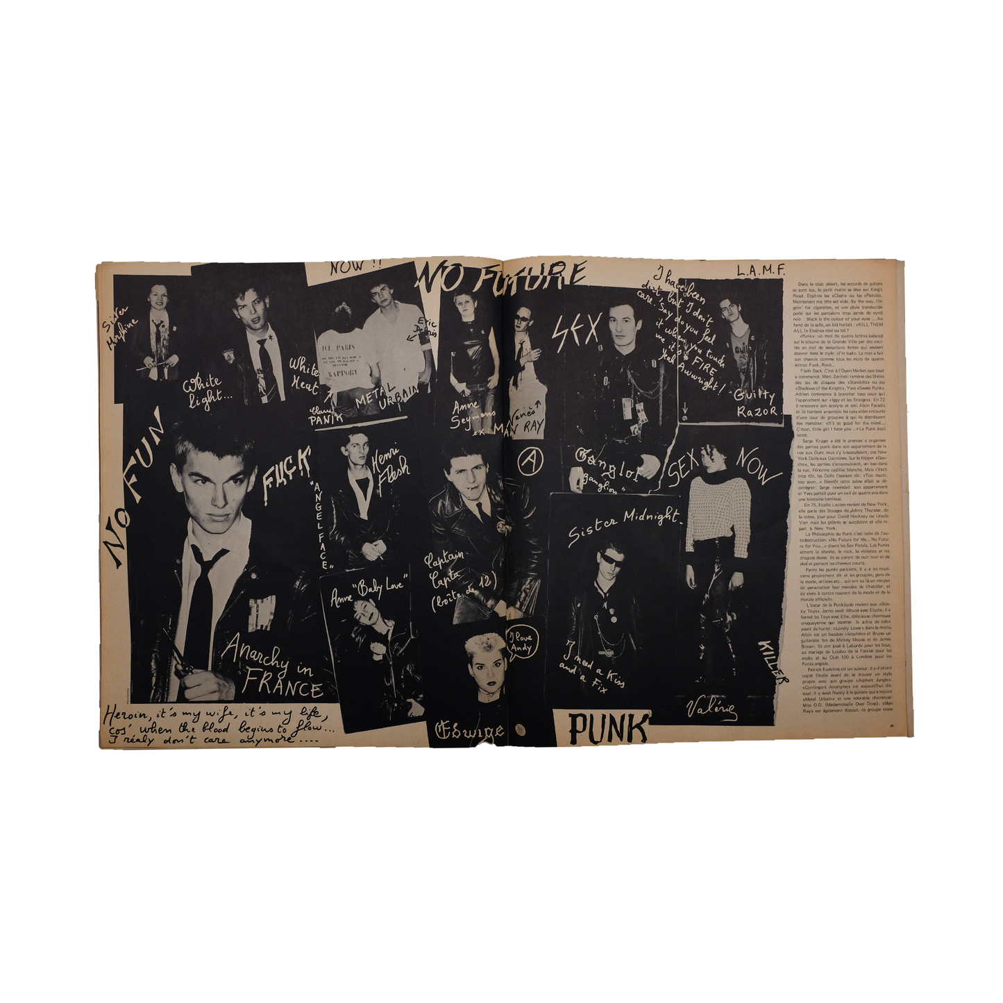 Bleu Minuit club. -  Façade magazine n°4  - Andy Warhol & Edwige Belmore 